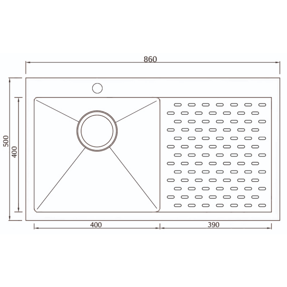 Кухонные мойки Eco Marino SMV-860PR.A SEAMAN  - Вид №1