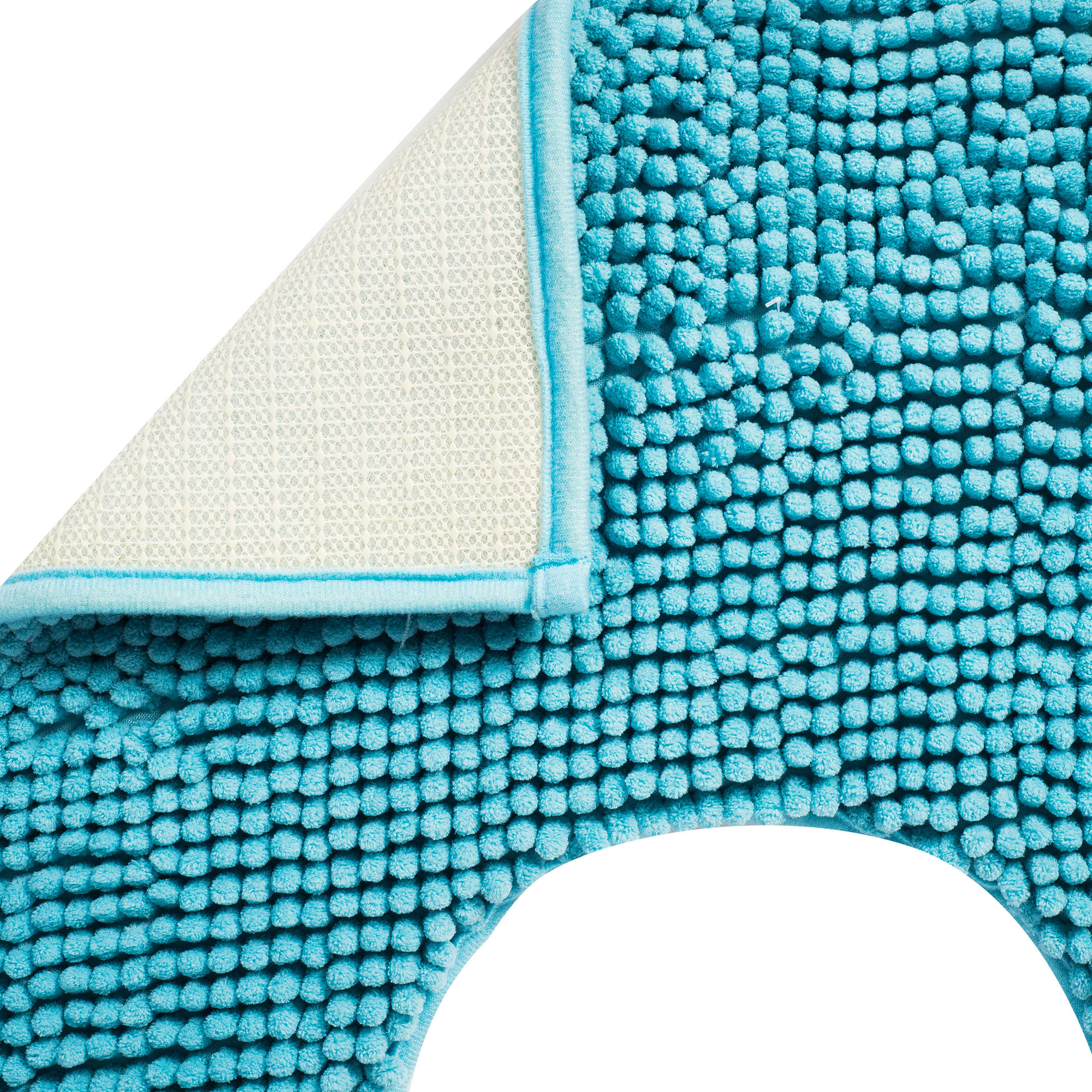 82345848 Коврик для туалета 45х45 см цвет тёмно-голубой Merci Santreyd - Вид №1