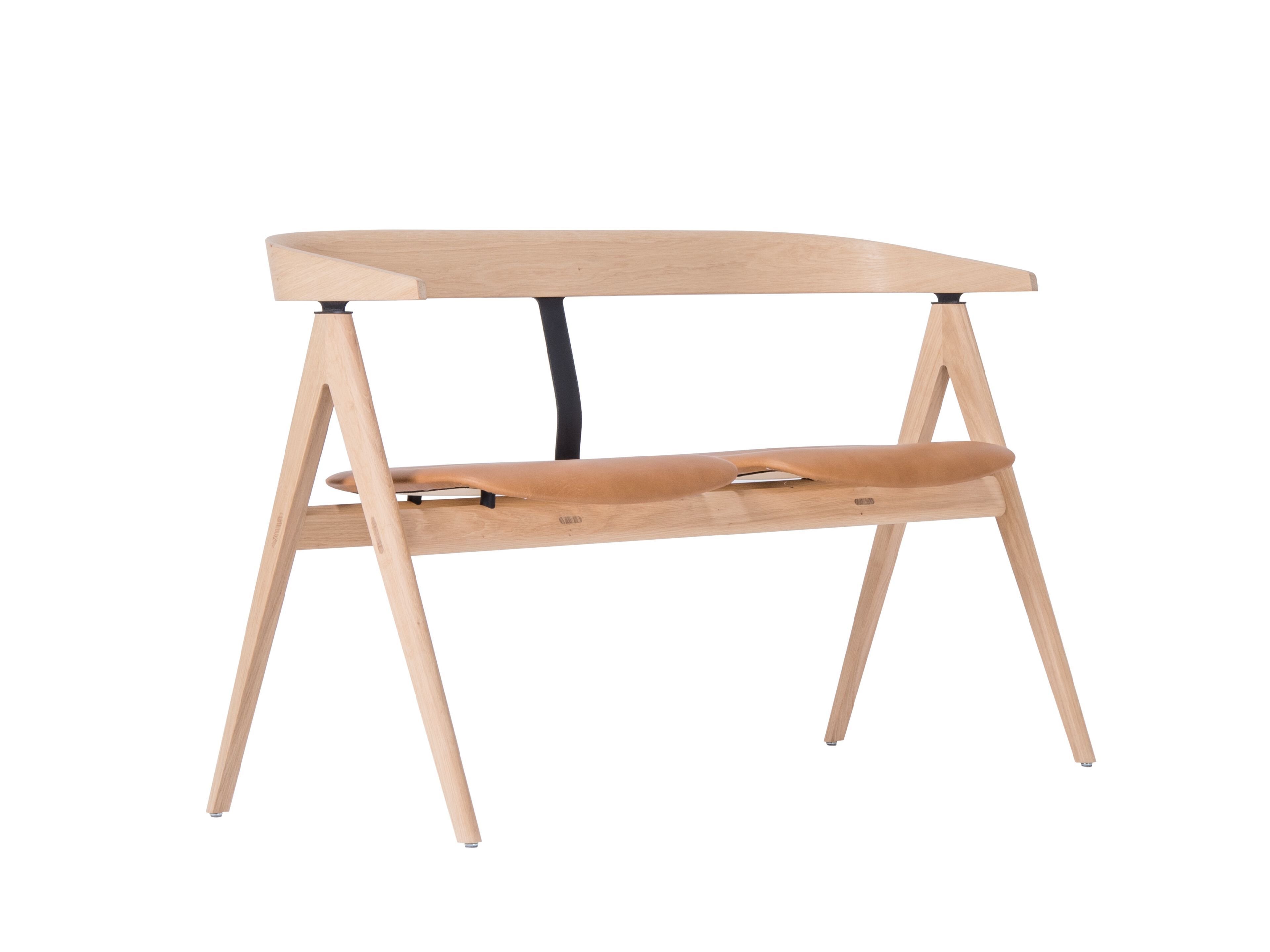 Кожаная мягкая скамья со спинкой Gazzda Ava ARCH-00114690