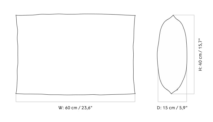 Прямоугольная однотонная подушка Audo Copenhagen LOSARIA ARCH-00133732 - Вид №18