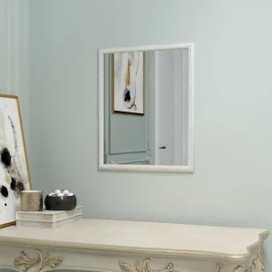Зеркало декоративное Континент Слим прямоугольник 50x40 см мдф цвет белая патина