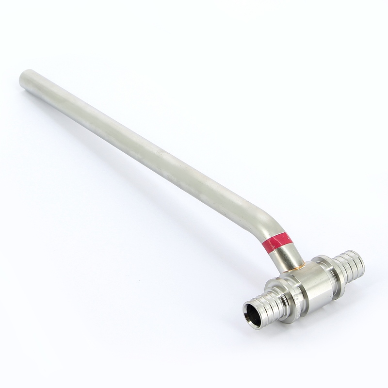 Тройник Rehau с трубкой 20х250 для подкл радиатора нерж надвиж 266302 - Вид №4