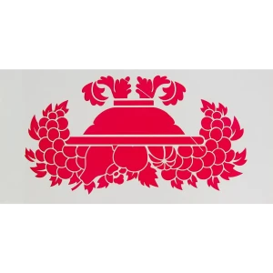 Трафарет самоклеящийся «Фруктовая ваза» 20х40 см