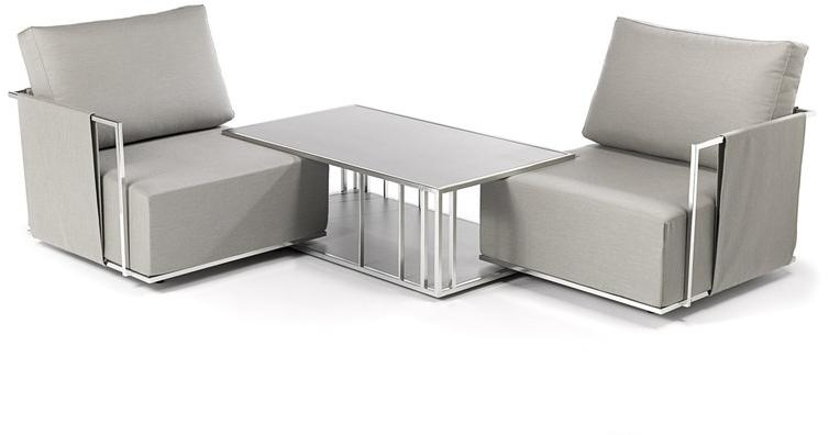 FISCHER MÖBEL Садовое кресло из модульной ткани с подлокотниками Suite sun-id-1372616 - Вид №4