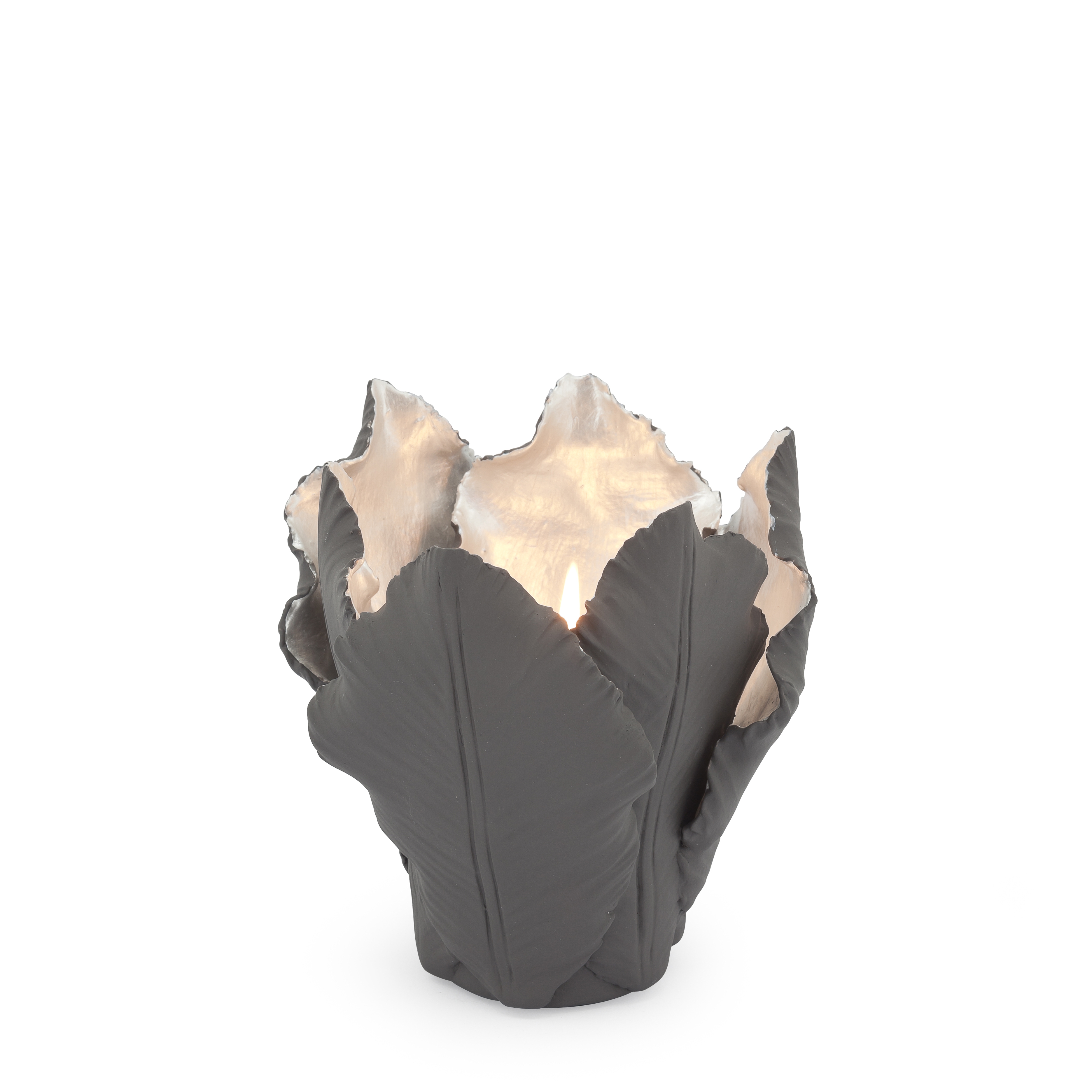 300049-GG ABHIKA ПОДСВЕЧНИК ТЮЛЬПАН GREY/GOLD  - Вид №3