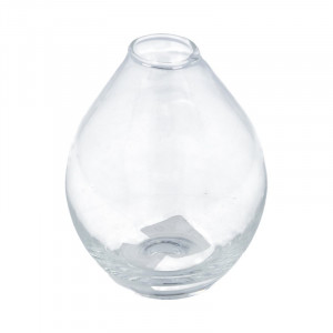 2214 Заготовка для декорирования Ваза декоративная Альпийская капелька малая стекло d 8 см Эвис