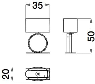 Металлическая настольная лампа CPRN HOMOOD Шестое чувство ARCH-00058847 - Вид №2