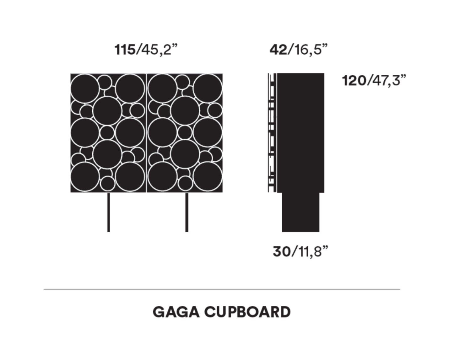 Шкаф из нержавеющей стали с распашными дверями Opinion Ciatti Gagà ARCH-00152599 - Вид №3