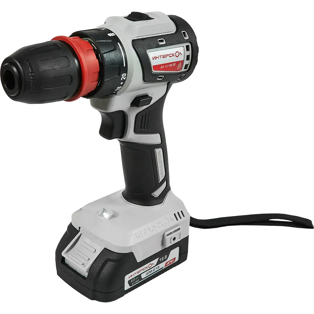Аккумуляторный шуруповерт Интерскол ДА-13/18В с двумя батареями 89348686 STLM-0841644