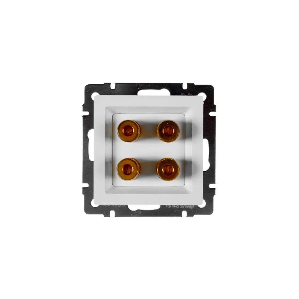 Аудио розетка встраиваемая Werkel, цвет белый Встраиваемые механизмы STLM-2099088