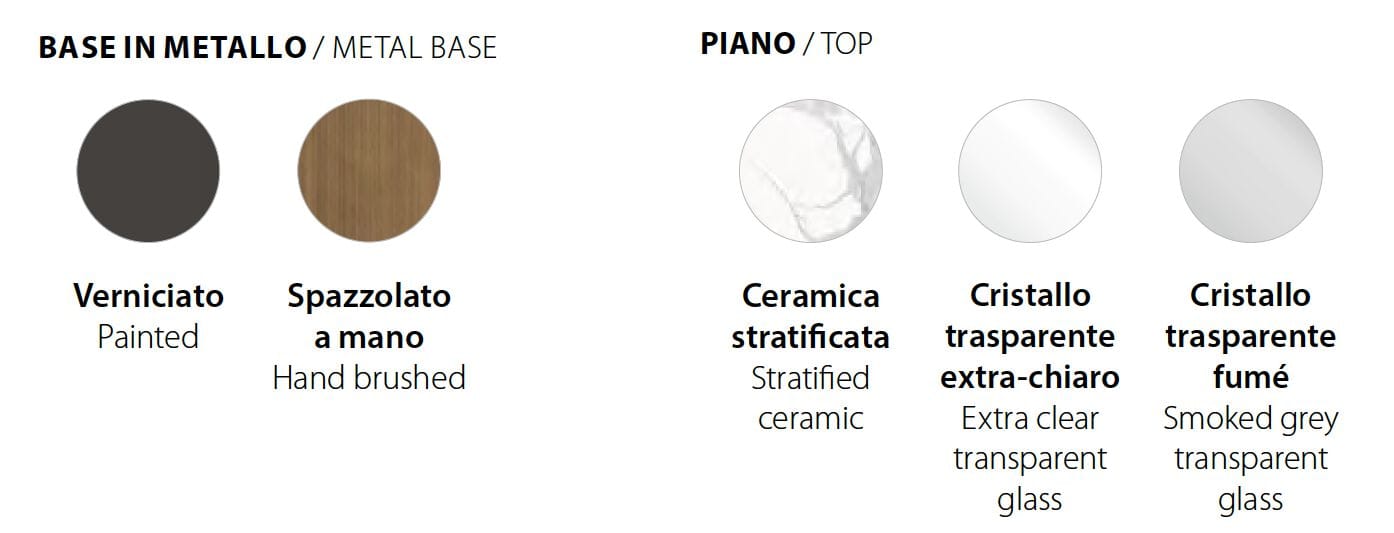 Выдвижной стол с керамической или хрустальной столешницей RIFLESSI TOLEDO ARCH-00124707 - Вид №2