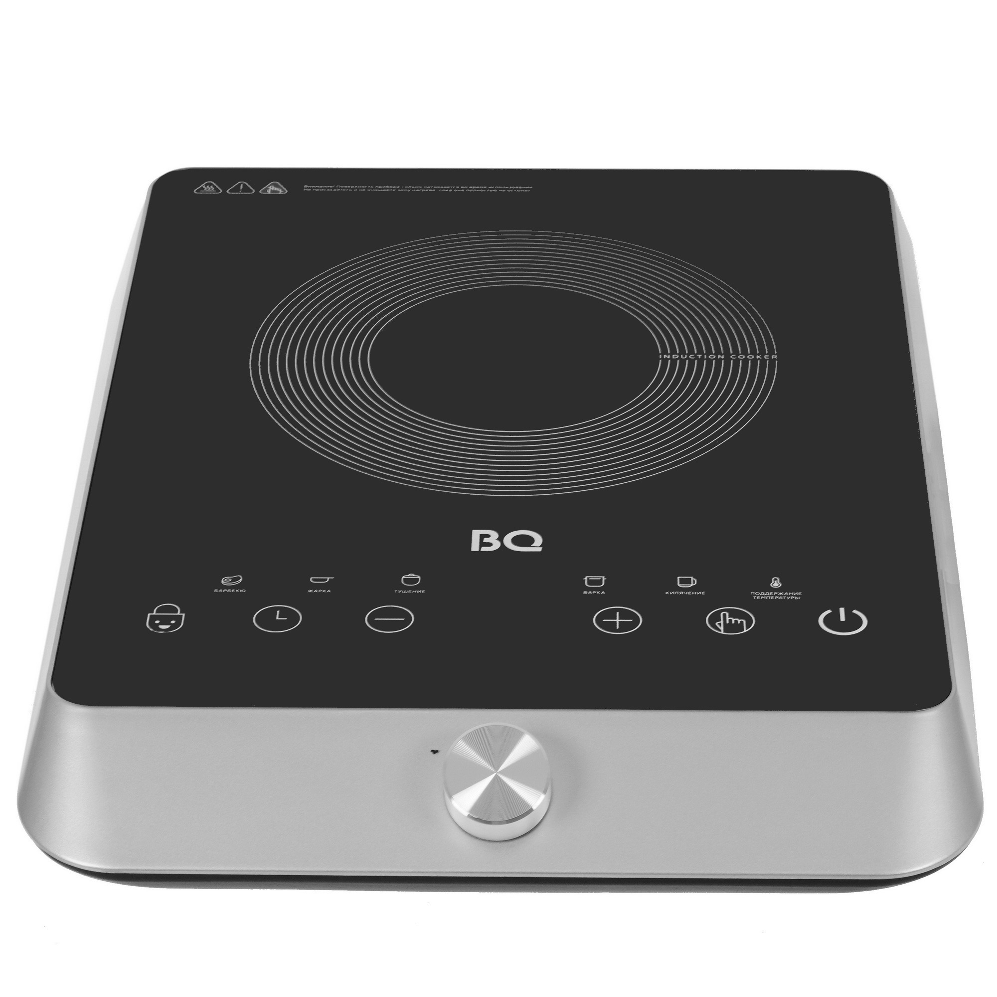 5352966 Плита компактная электрическая BQ HP124SS черный STDN-0102301 - Вид №1