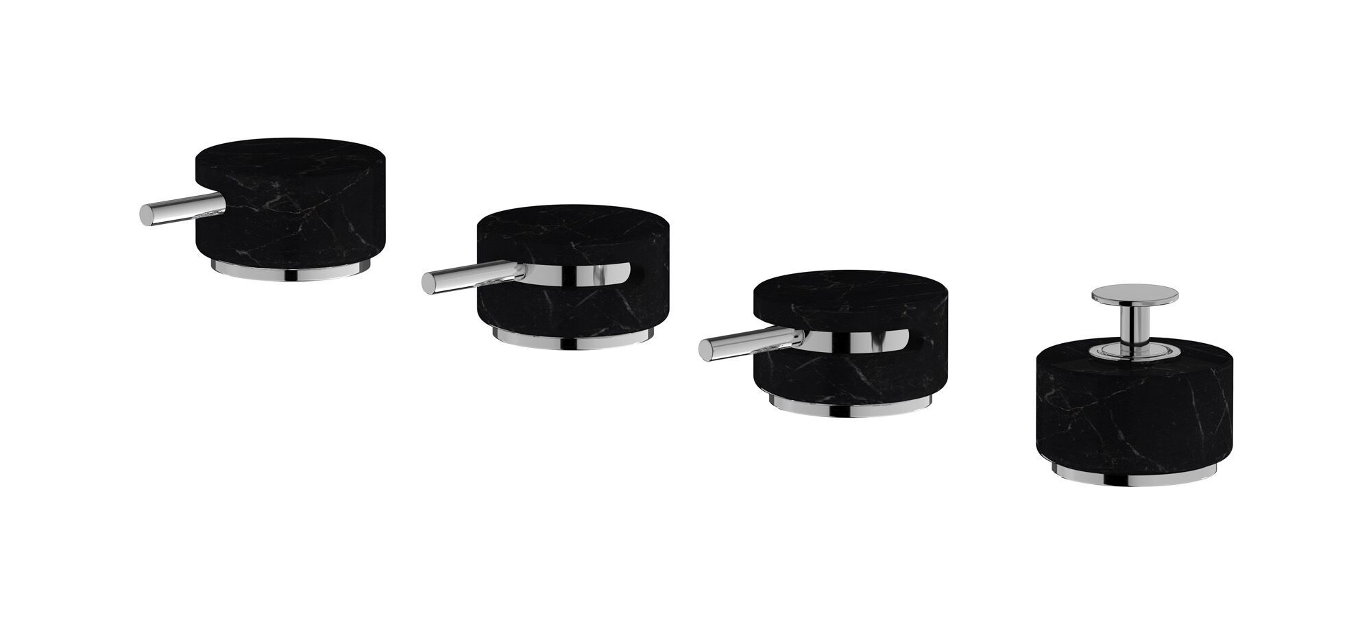 Мраморный встраиваемый смеситель для ванны с 4 отверстиями IB мрамор + мрамор Elle ARCH-00078524 - Вид №2