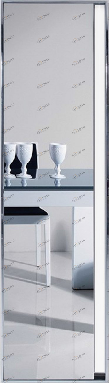 Напольное зеркало прямоугольное хром Exclusive PUSHA ДИЗАЙНЕРСКИЕ 062560 Хром 