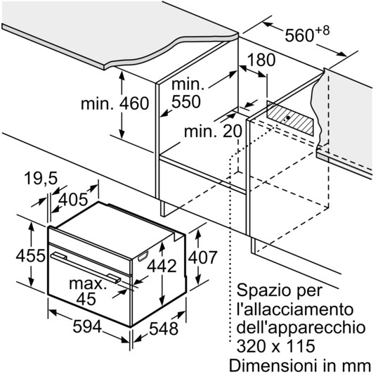 Siemens Встраиваемая паровая духовка класса а + Iq700 Cs858grb7  - Вид №6