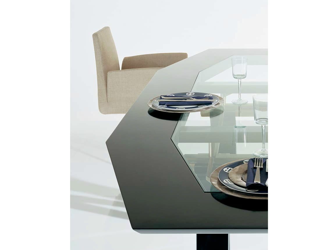 Овальный стол из дерева и стекла OAK дорожки ARCH-00132799