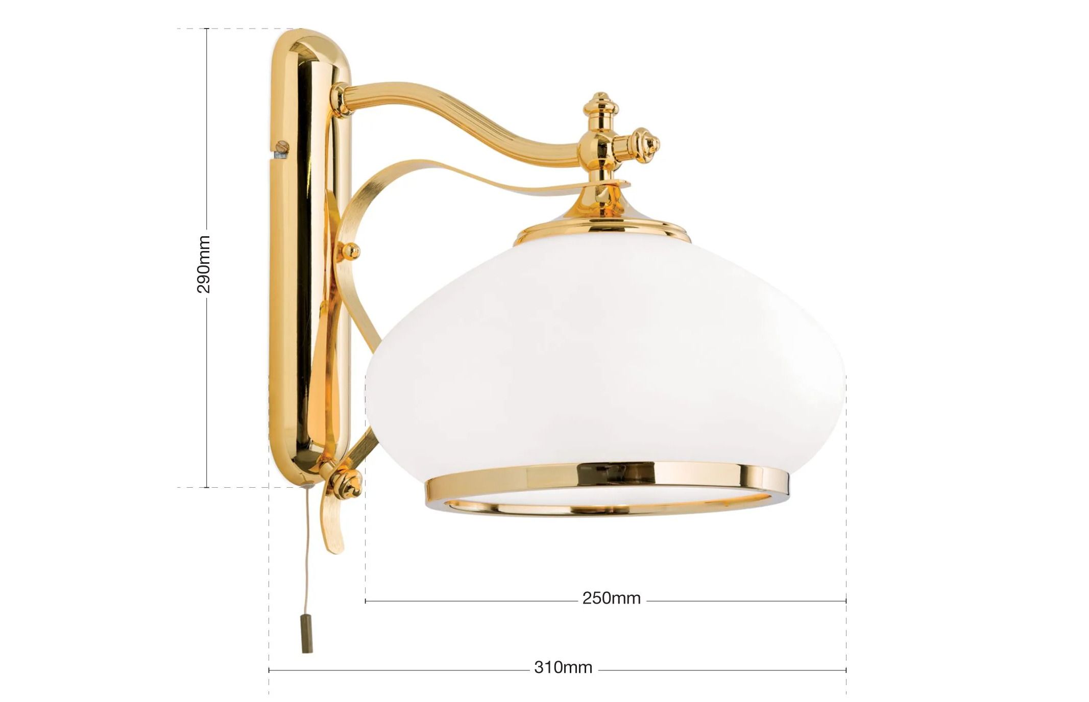 Настенный светильник из опалового стекла Orion ARCH-00138619 - Вид №5