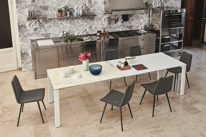 Midj Раздвижной прямоугольный стол из стали и дерева sun-id-1490826 - Вид №6