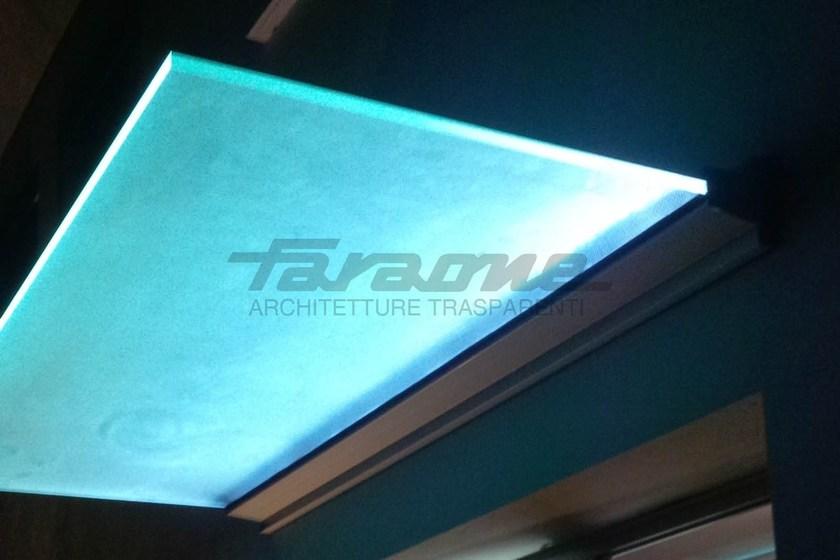 FARAONE Навес из алюминия и стекла с подсветкой Linea sun-id-1435559 - Вид №3