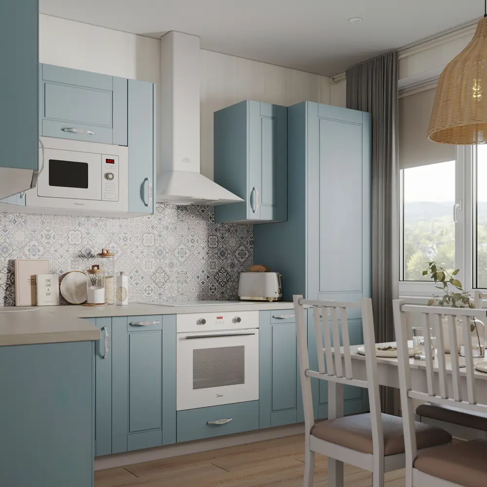 Фасад кухонного шкафа Томари 59.7x38.1см KONSENSA МДФ цвет голубой STLM-2151290 - Вид №12