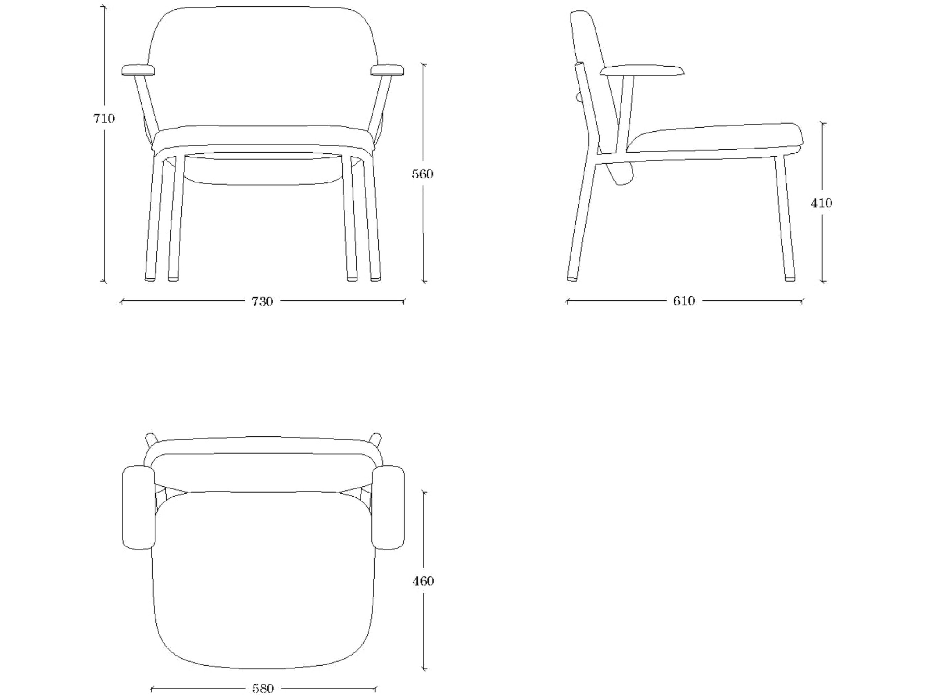 Кожаный мягкий стул с подлокотниками ONDARRETA шерсть ARCH-00093633 - Вид №9