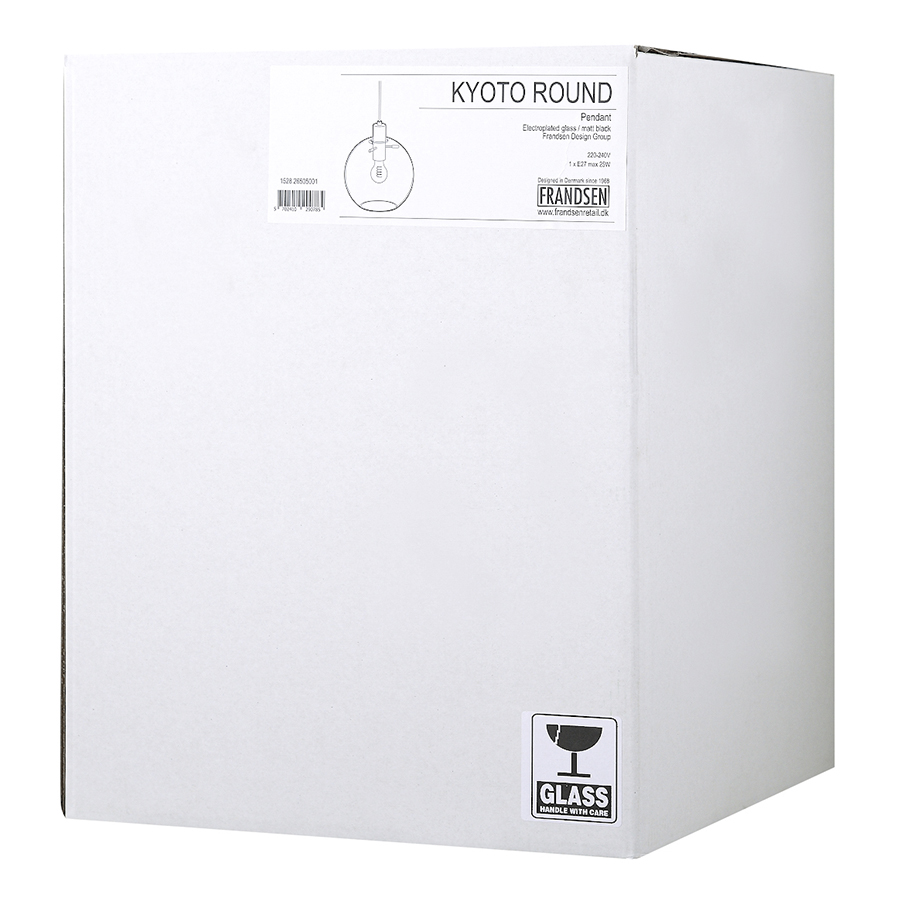 1528_26505001 Лампа подвесная kyoto round, 18хD25 см, серая Frandsen  - Вид №4