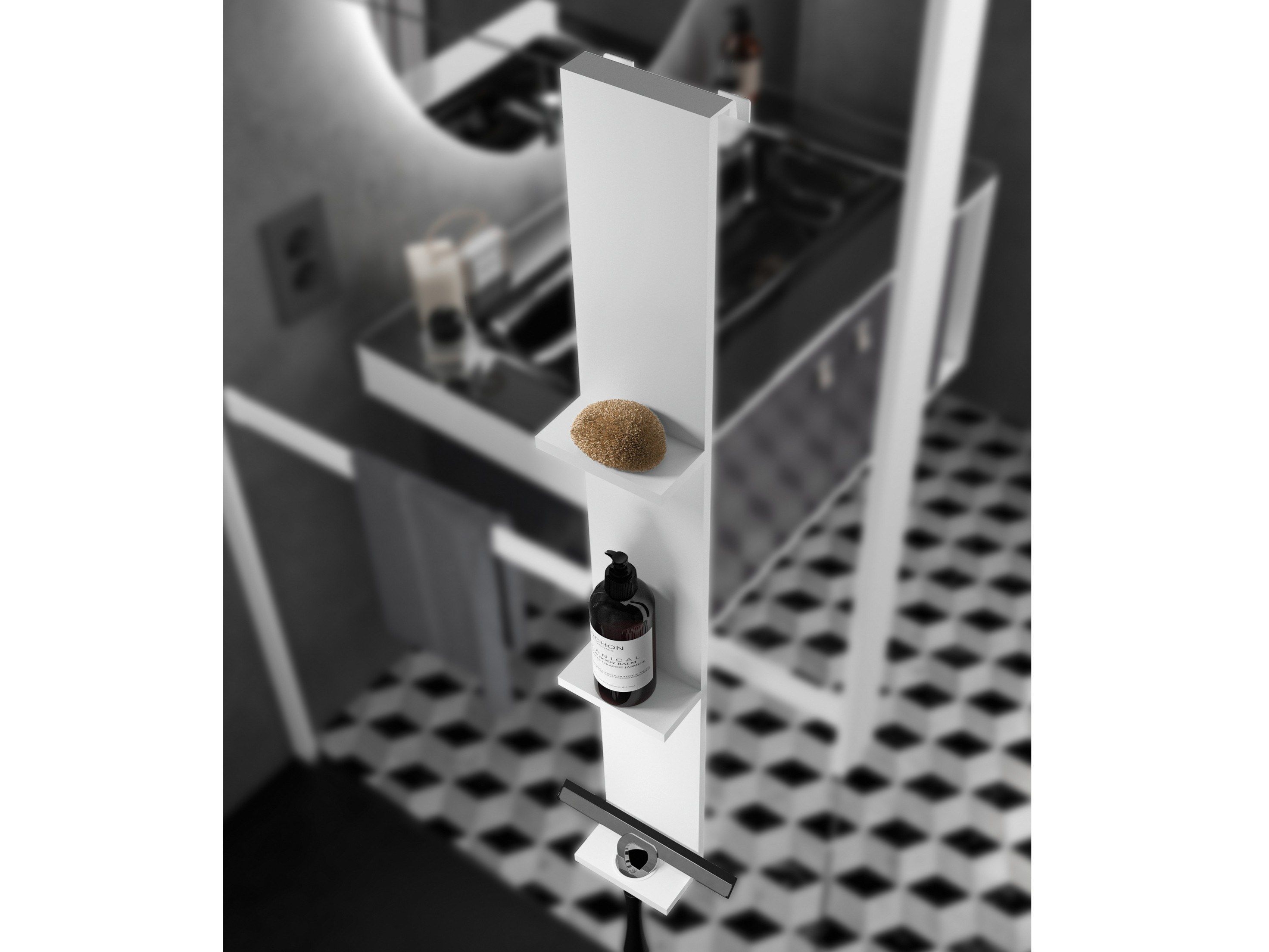 Полки для душа с вешалкой для полотенец Novellini рамка ARCH-00133227 - Вид №1