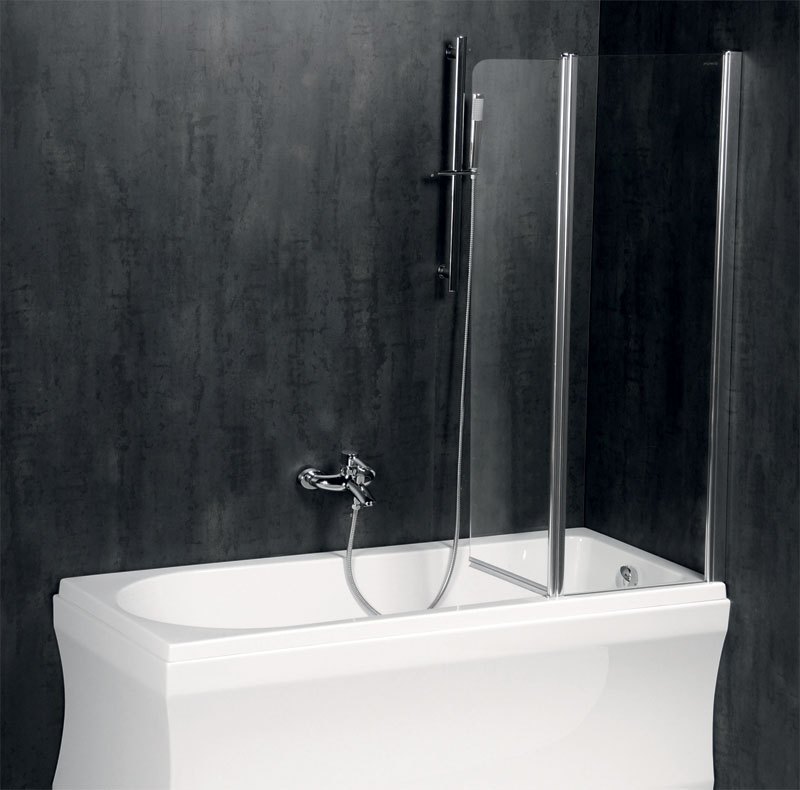 BS-120 Душевое ограждения на борт вынны Polysan Чехия  - Вид №1
