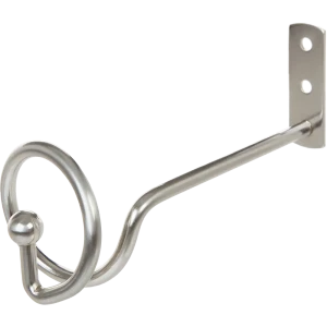 Держатель штор 14 см металл цвет хром матовый