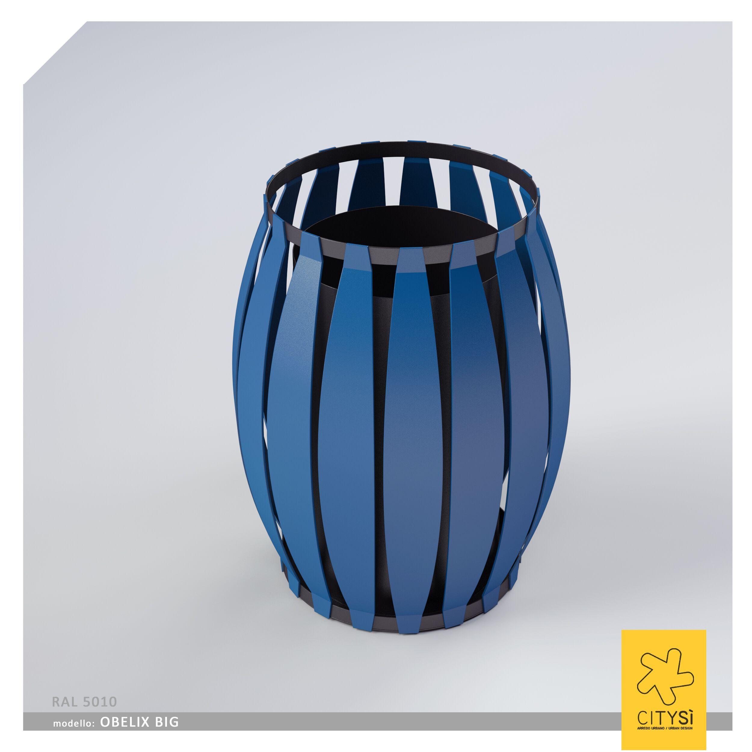 Наружная стальная стойка для мусора CITYSì OBELIX BIG ARCH-00063062 - Вид №1