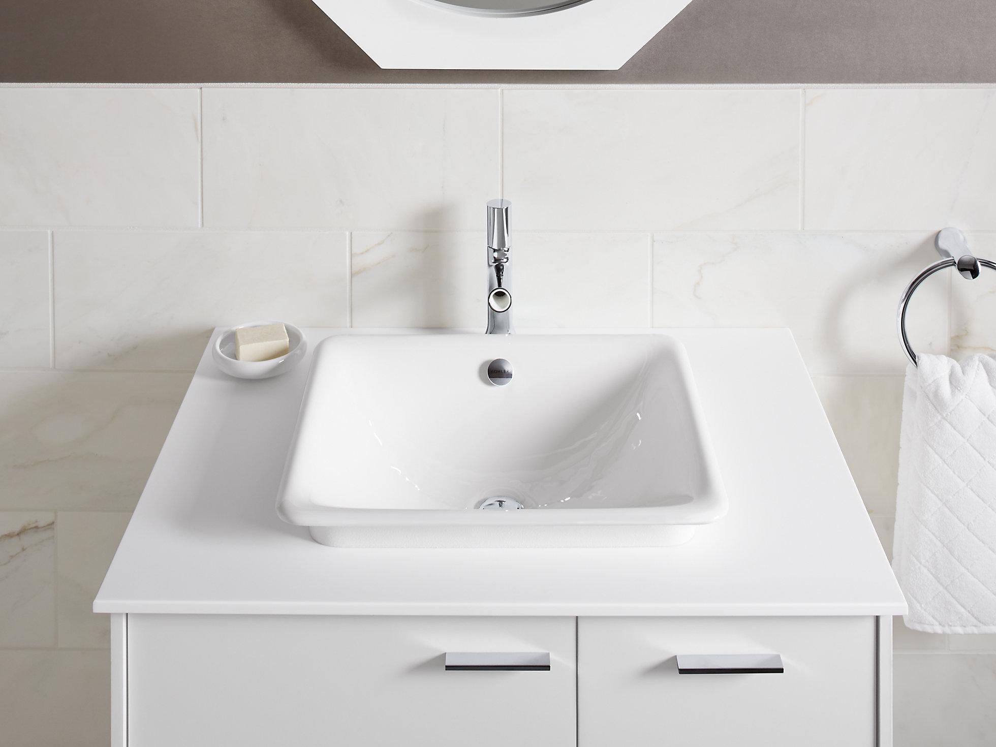 K-5400-B-96 Накладная раковина на столешницу  прямоугольная Kohler  - Вид №3