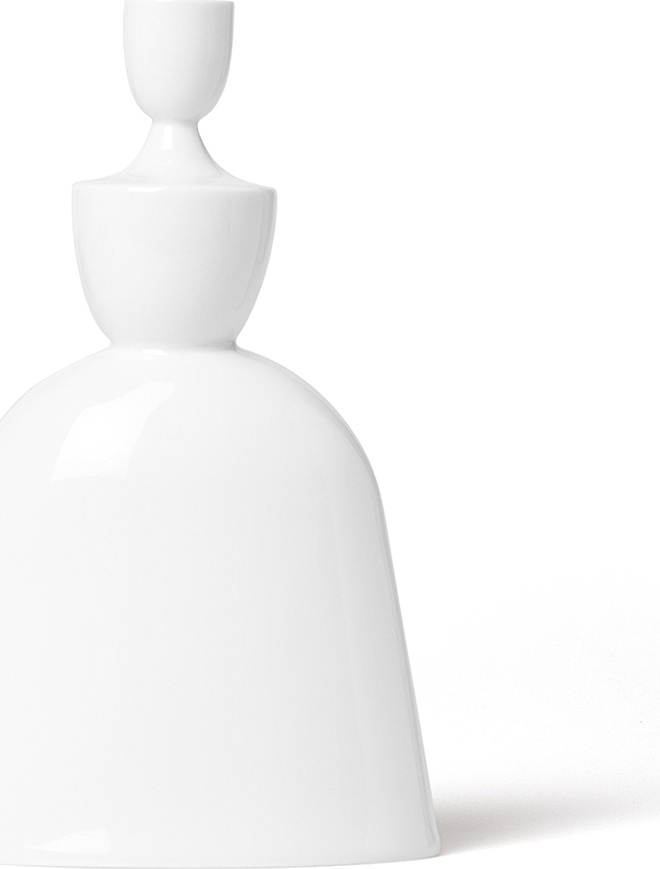 10535469 Sieger by Furstenberg Подсвечник Sieger by Furstenberg "Флорентина" 23см (белый) Фарфор 