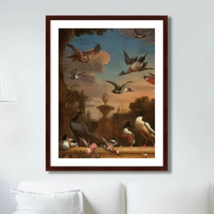 Картина в раме 78,5х100 см Garden Landscape 1636 г. КАРТИНЫ В КВАРТИРУ  264189 Бежевый;коричневый;синий;разноцветный