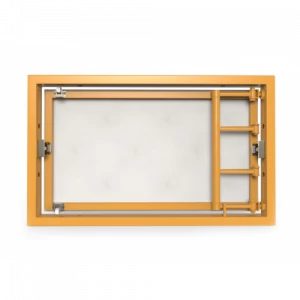 Ревизионный люк под плитку, распашной на присоске 400Х300