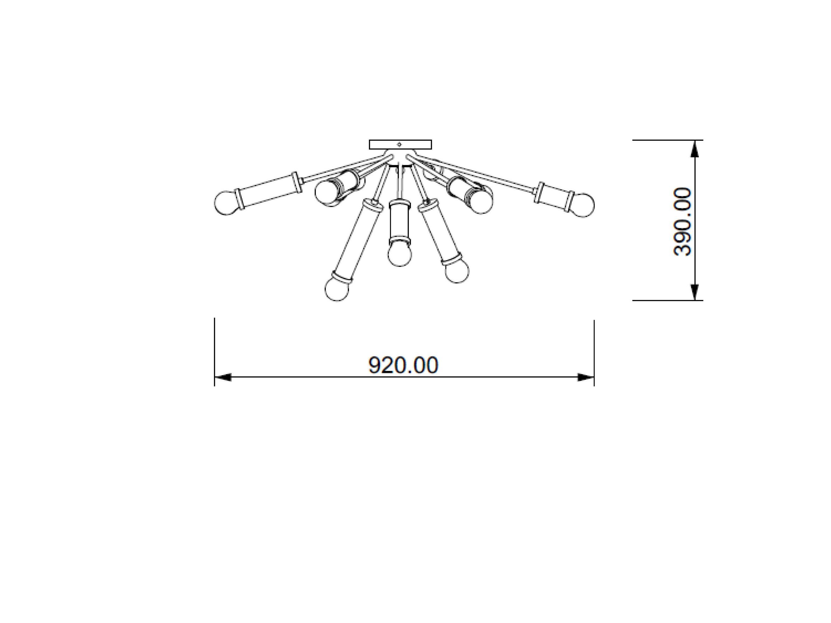 Металлический светодиодный потолочный светильник Lampex Italiana Lumen ARCH-00033361 - Вид №2