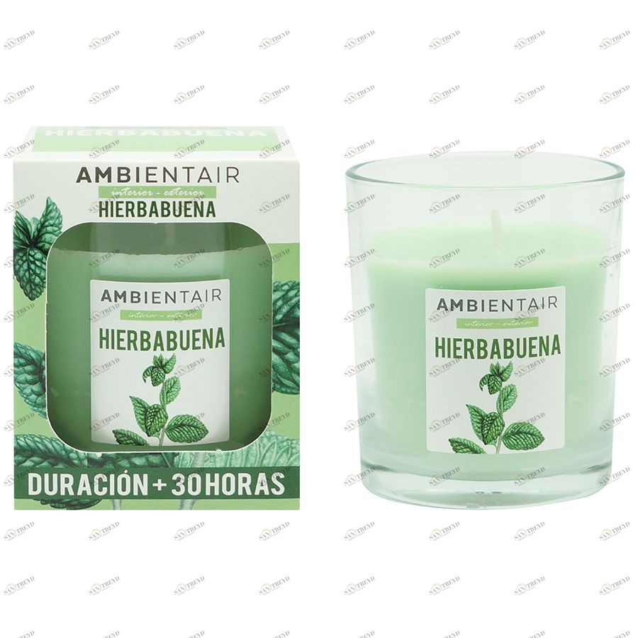 Свеча ароматическая «Мята» Garden 30 ч Ambientair VV030HBAACJ19