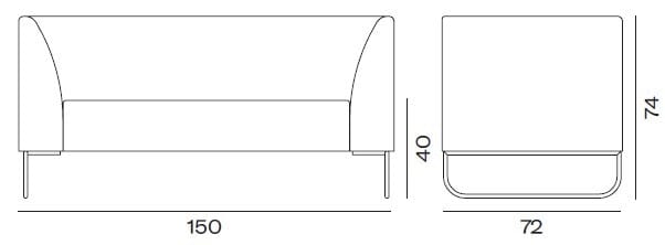 Ткань диван Vergés Dula ARCH-00108808 - Вид №2