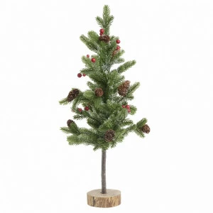 Елка новогодняя с шишками 60см TO4ROOMS ИСКУССТВЕННЫЕ ЕЛИ 214063 Зеленый