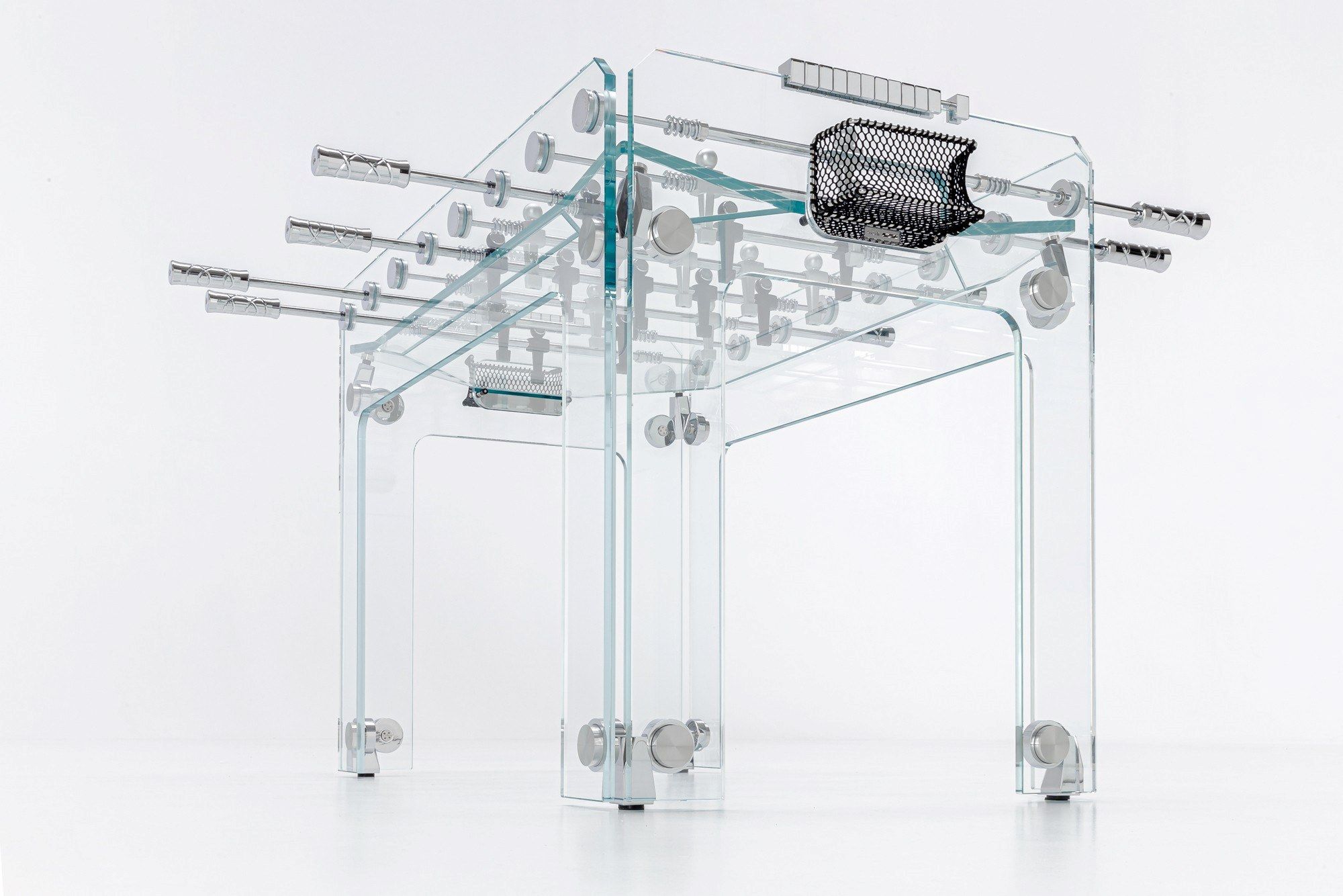 Прямоугольный кальциобалилла из закаленного стекла и металла Teckell CRISTALLINO ARCH-00106015 - Вид №7