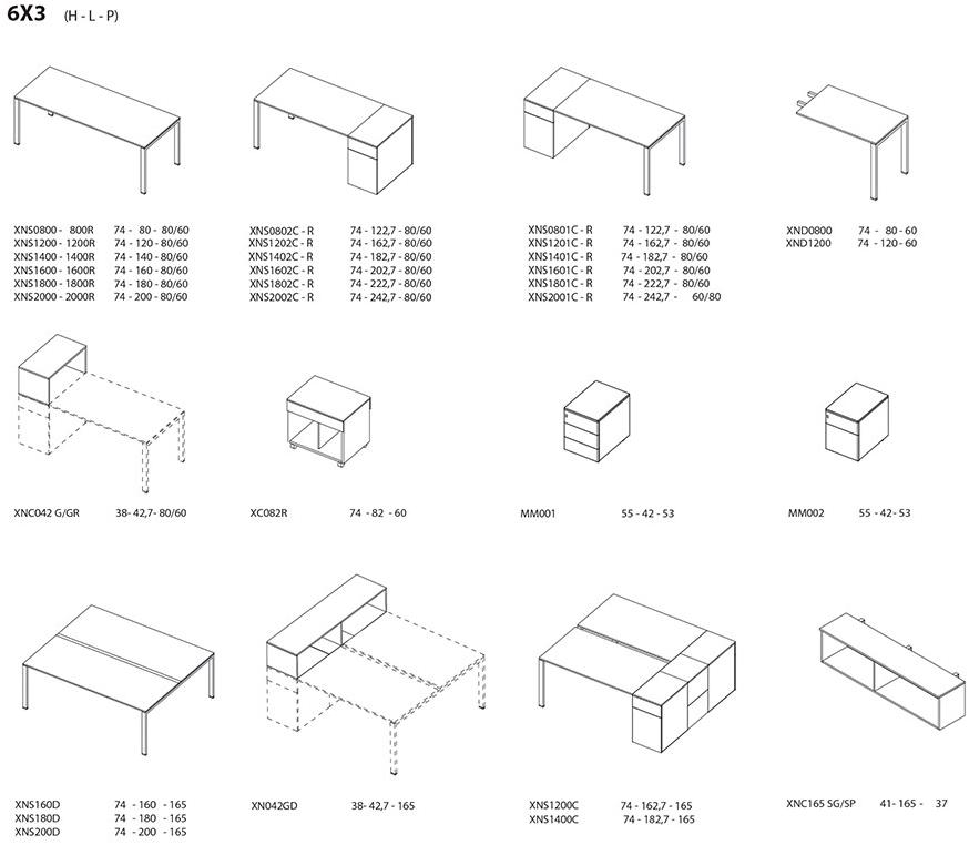 Ultom Прямоугольный стол для совещаний из меламина с системой управления кабелями 6x3 sun-id-1510528 - Вид №1