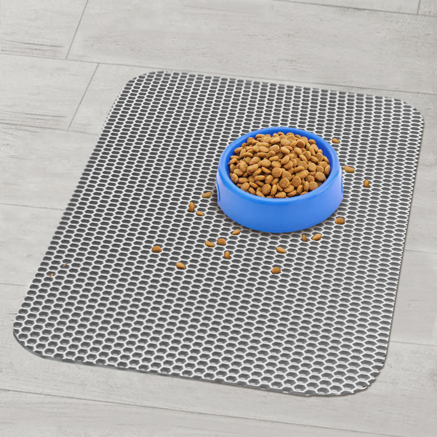 ПР0056083 Коврик 61278 для миски и лотка, серебро 60х37см ЗВЕРЬЕ МОЕ  - Вид №1