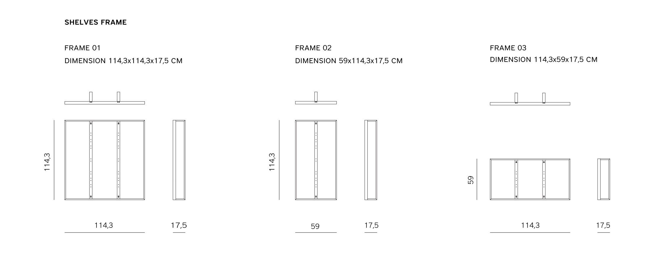 Алюминиевый подвесной книжный шкаф prostoria Shtef ARCH-00082808 - Вид №3