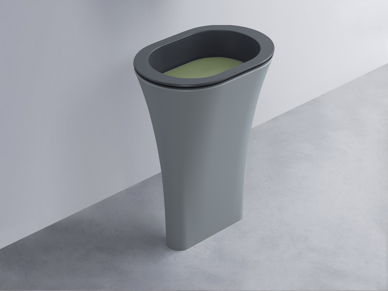 AMLA65-BA+AMPILO-AG+AMCOLO-BR Раковина Amedeo Ovale отдельностоящая cielo Enjoy + Amedeo Ceramica Cielo