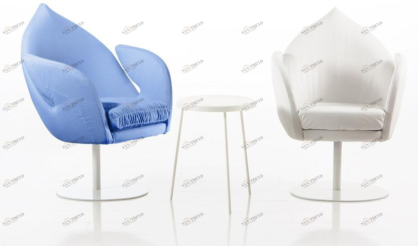 brühl Вращающееся кресло из ткани с подлокотниками sun-id-1448842