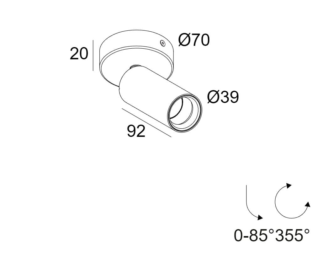 Регулируемый потолочный светодиодный прожектор Deltalight Spy ARCH-00099217 - Вид №2