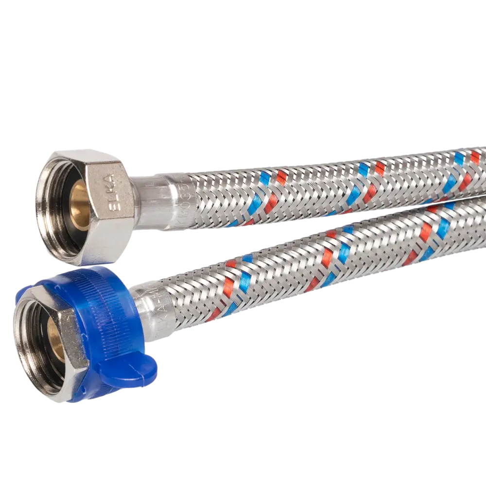 Гибкая подводка для воды Elka 1/2" гайка - гайка 120 см STLM-2208539 - Вид №1