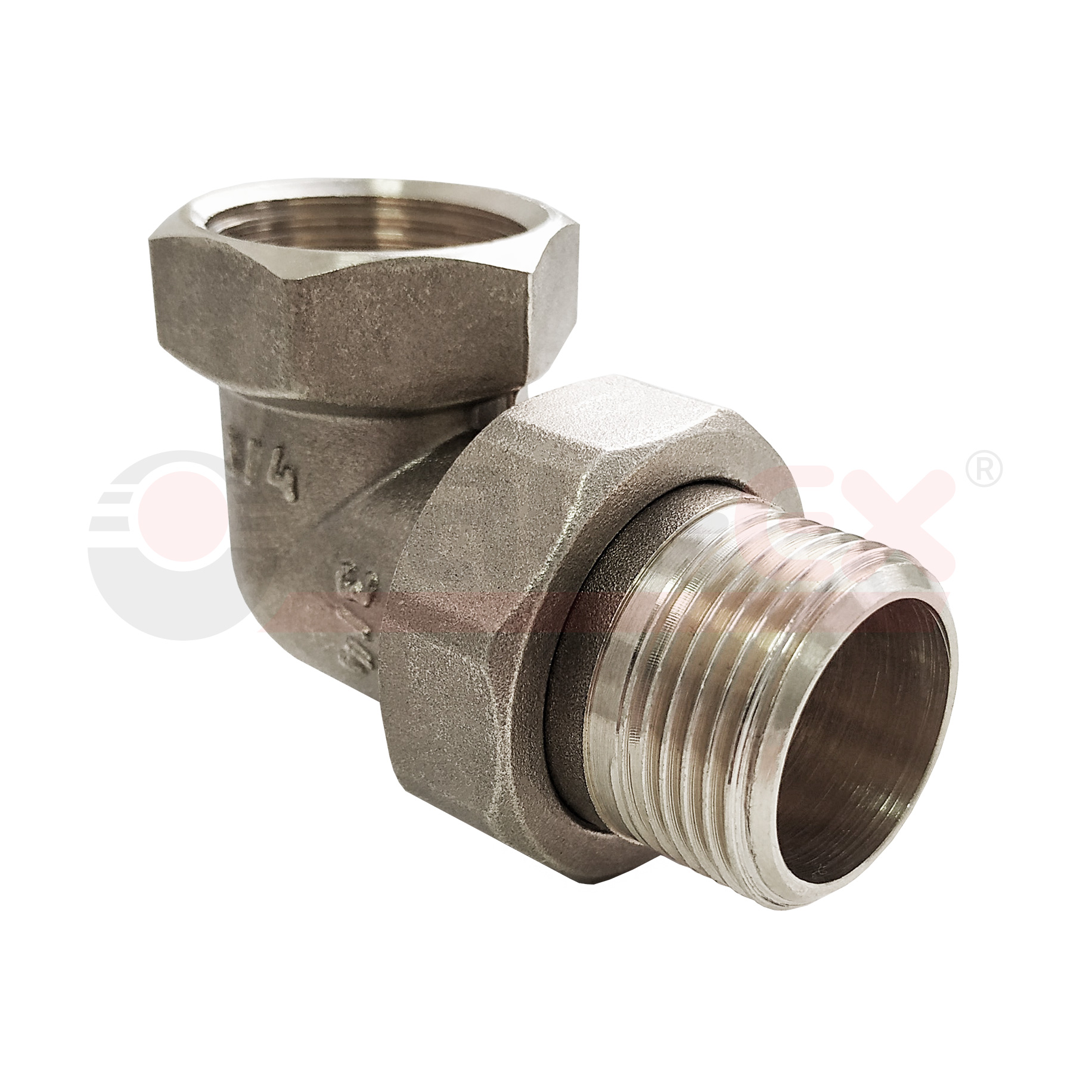 VF.098.N.012 Valfex Сгон разъемный угловой с никелевым покрытием (внутр.-наруж.) 
