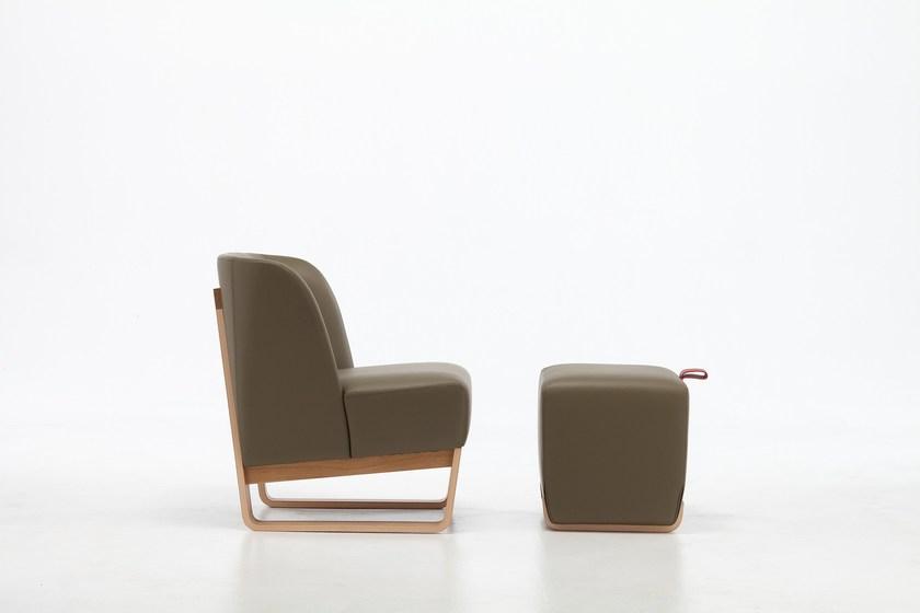 Very Wood Кожаное кресло-санки Skid sun-id-1366635 - Вид №6