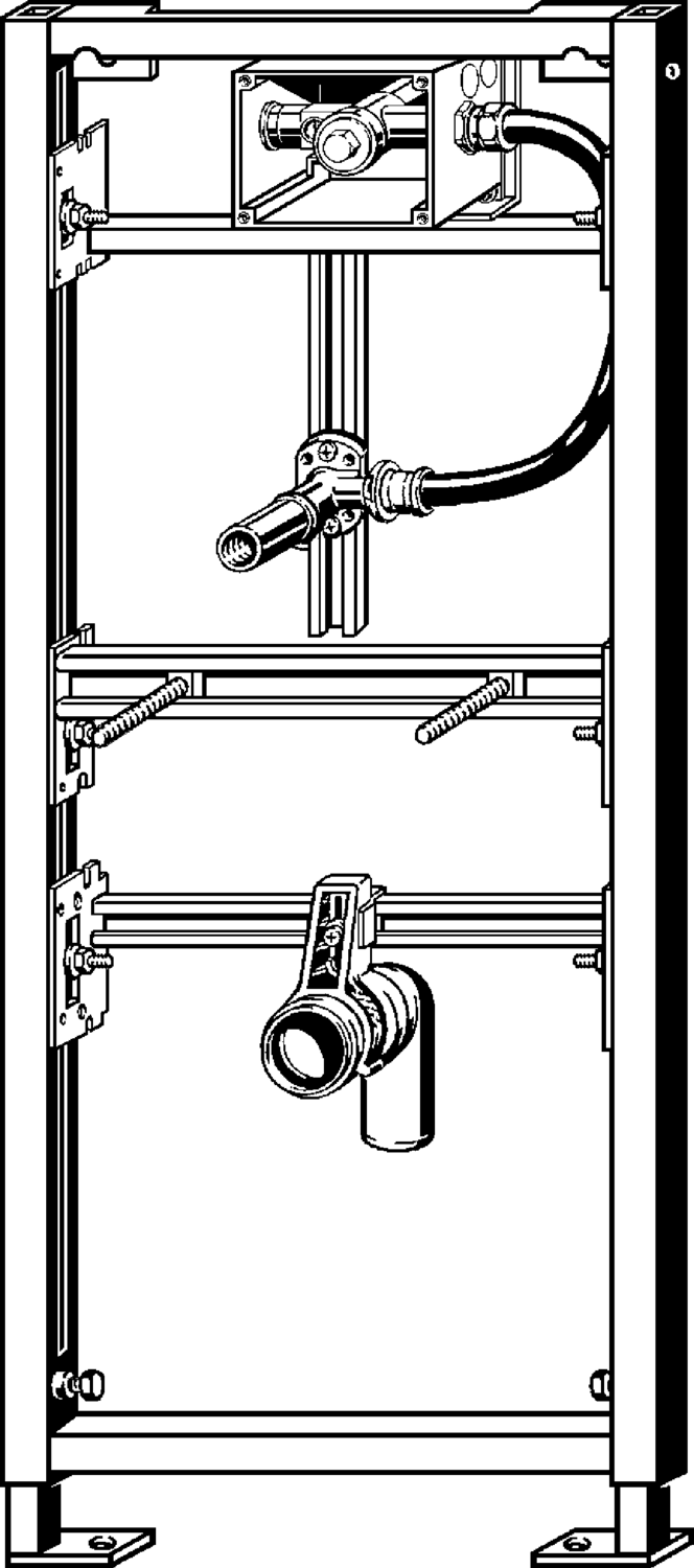 Системная техника  Viegaswift, Steptec, Viega Eco Plus, Viega Mono, панели смыва и принадлежности  T3 Viega Eco Plus  Элементы для писсуаров VIEGA 611 934 Модель 8164.5 Santreyd  - Вид №1