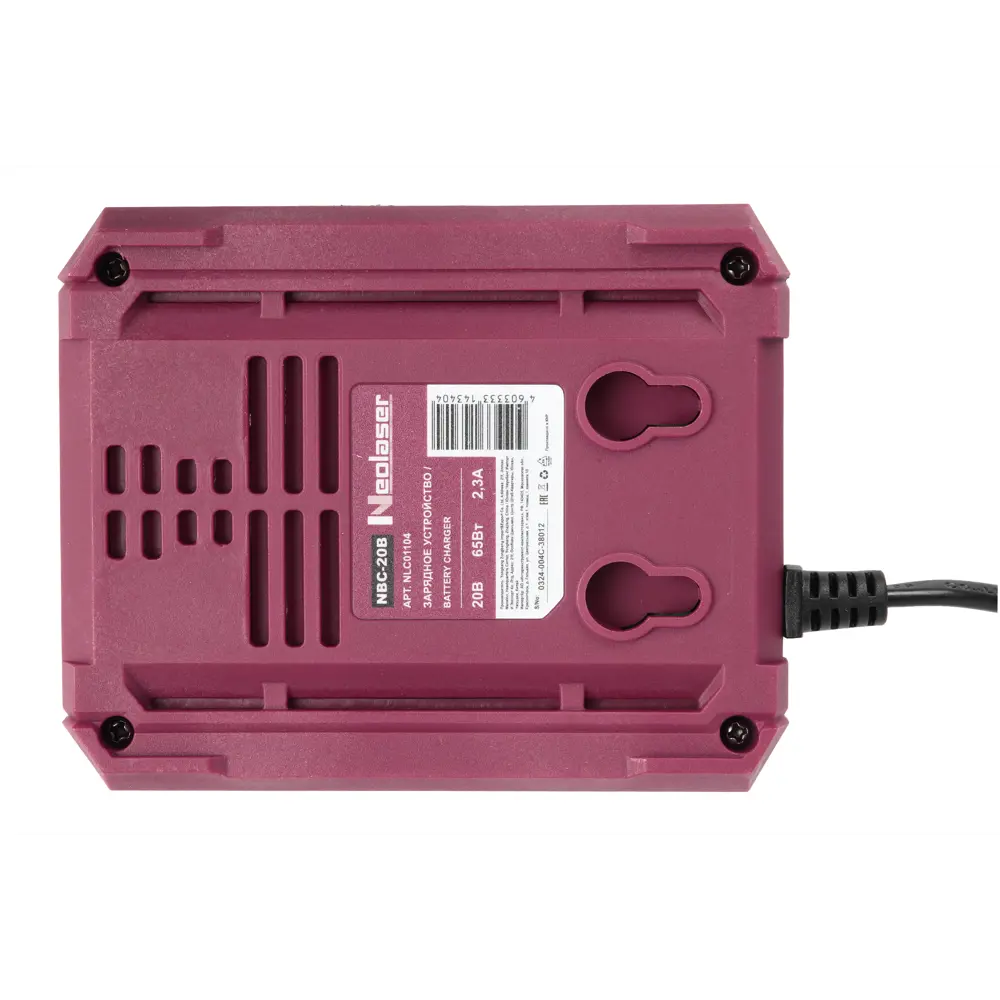 Инверторное зарядное устройство NEOLASER для аккумуляторов 20В 89393071 STLM-1356496 - Вид №2